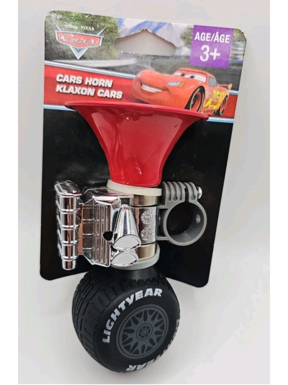 Disney Pixar Cars Bike Horn Bell Sports Inc. New With Packaging 5"